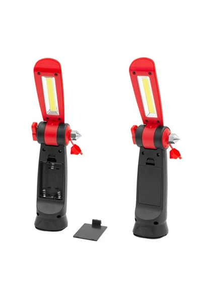 harry Pilli Mıknarıslı Cam Kırıcı ,Emniyet Kemeri Kesici Acil Durum El Fener (Pil Hediyeli) - Resim 3