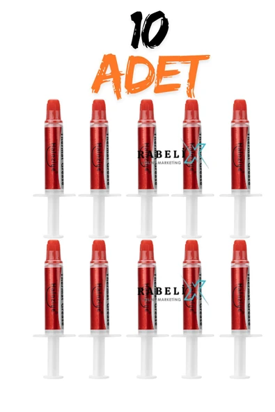Rabelix Online Marketing 10 ADET 10 ML 1.63W/M.K Şırınga Termal Macunu Işlemci Pastası Cpu Vga Radyatör Pastası Isı Iletken ürün görseli