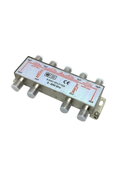 harry 1 Uydu Anteni Ile 8 Tv Bağlayan Uydu Dağıtıcı Sinyal Bölücü Splitter 2500 Mhz+ 9 Adet F Konnektör - Resim 5