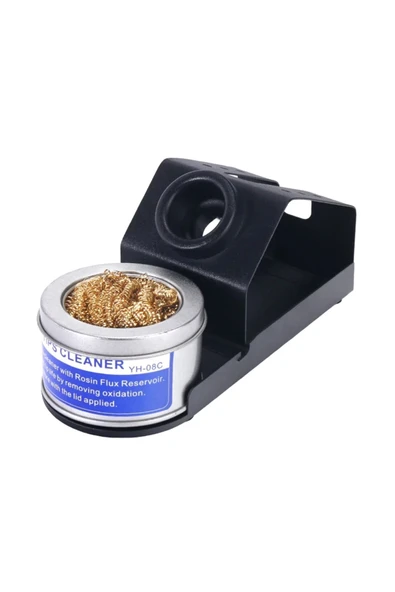 harry 10W Metal Elektronik Tamir Havya Lehim Standı Sehpası+Temizleme teli - Resim 3