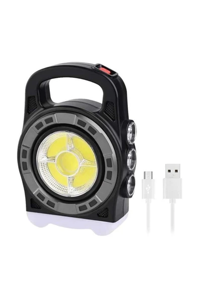 harry Powermaster Hb-6678c Cob Ledli 20 Watt 3 Kademeli Şarjlı Usb Çıkışlı Solar Lamba ürün görseli