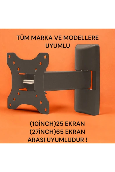 harry 25-65 Ekran 10" İnch 27" inch Arası Tek Kollu Kilitli Hareketli Askı Aparatı ürün görseli