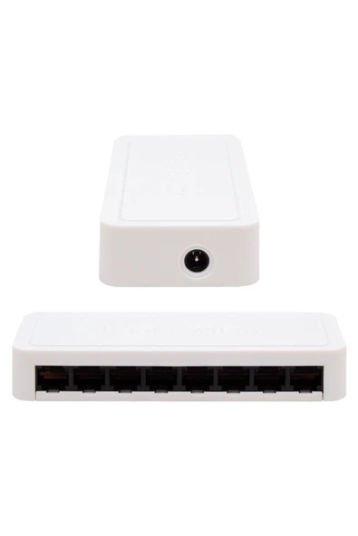harry 8 Port 10 / 100 Mbit Internet Hub Hup Çoğaltıcı Ethernet Switch Kablo Dağıtıcı Splitter uyumlu - Resim 2