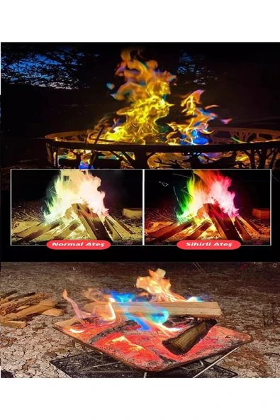 harry Sihirli Kamp Ateşi Tozu Renkli Alev Tozu-Açık Alan Etkinlikleri Festival-Kamp-Konser - Resim 4
