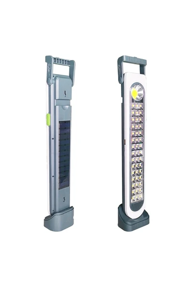 harry 45 Ledli 45 Watt Güneş Enerjili ve Şarjlı Işıldak 5 Fonksiyonlu Aydınlatma Feneri Kamp Lambası - 2