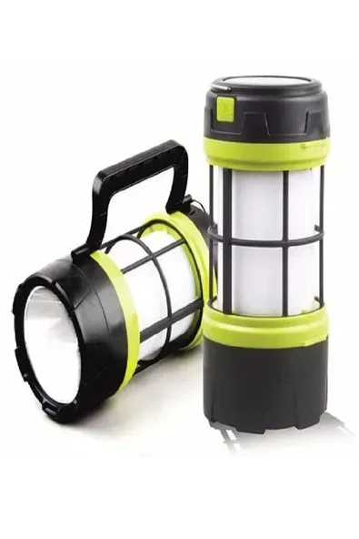 harry Şarjlı ve Güneş enerjili 7 Aydınlatma Modlu kırmızı/beyaz ışıklı 10W 8 SAAT AYDINLATMA Kamp lambası - Resim 2