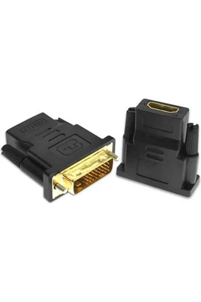 harry 24+1 Dvı Erkek To Hdmı Dişi Çevirici Dvi To Hdmi Altın Uç - Resim 4