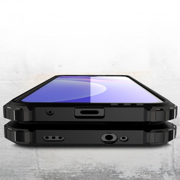 KNY Xiaomi Poco M3 Pro Kılıf Ultra Korumalı Çift Katmanlı Armour Case Mavi - 2