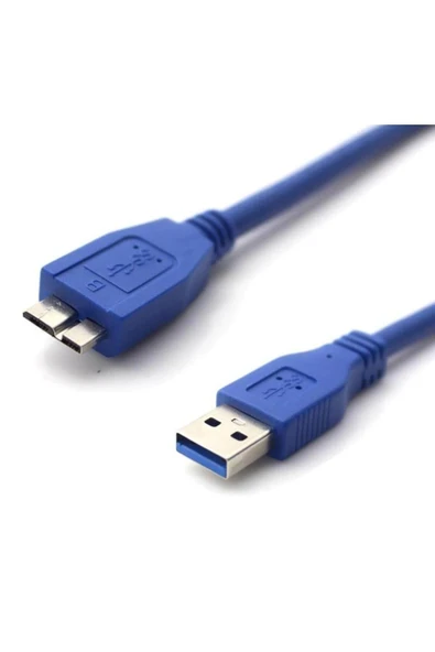 harry Usb 3.0 Hdd Harddisk Kablosu Yüksek Hiz Usb 3.0 Tip A Mikro B Kablo Hızlı Veri Aktarma Kablosu 30cm - Resim 4