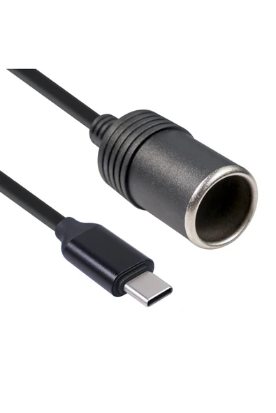 harry Type-c 5 Volt to 12 Volt Çakmak Fişe Çeviri Type-C yi Oto Çakmak Fişe Çevirir - 1