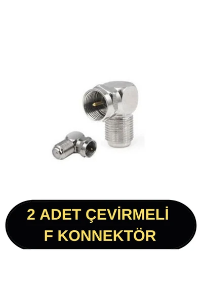 harry 2 Adet L - F Konnektör Hızlı L F Uydu Anten Cihaz Girişi Metal Vidalı Konnektör ürün görseli