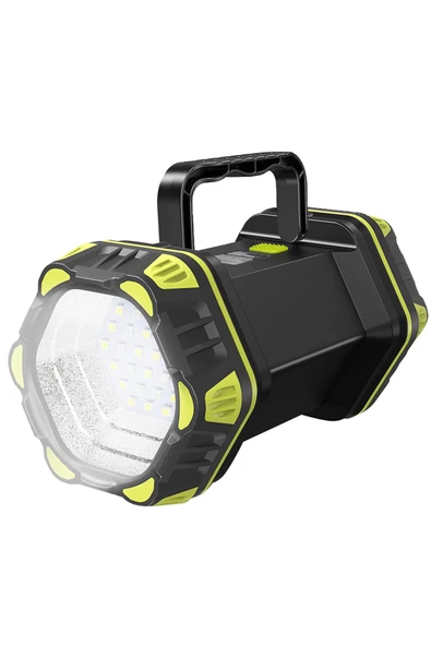 harry Şarjlı 1200 Lümen  800 METRE Mesafeli Su Geçirmez El Feneri ( (ÖN Işık - Arka Işık -Yan Işık) - Resim 3