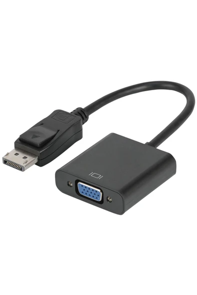 harry Displayport To VGA Uyumlu Çevirici Dönüştürücü Adaptör Dp To Vga Pc Dizüstü Hdtv Monitör ürün görseli