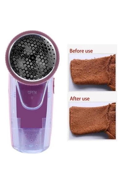 harry Şarjlı Tiftik Kazak Toplama Makinesi Tüy Alıcı Toplayıcı Makine 3 Bıçaklı 200ml Hazneli - 3