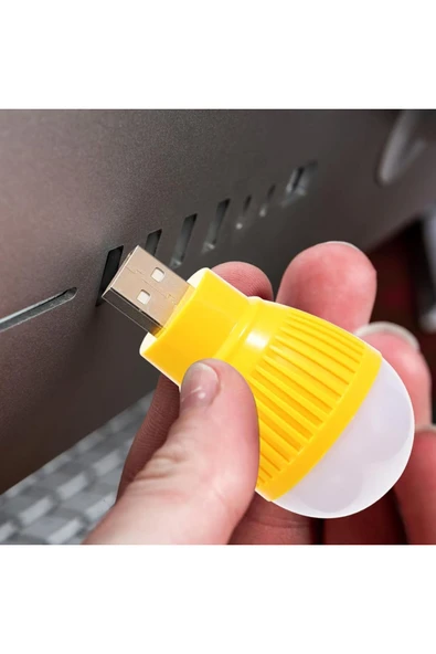 Rabelix 2 Adet Tak Çalıştır Usb Gece Lambasi Beyaz Işık Ampul Taşınabılır Kitap Okuma,Çocuk Odası Aydınlatma - 2