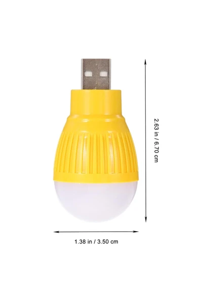 Rabelix 4 Adet Tak Çalıştır Usb Gece Lambasi Beyaz Işık Ampul Taşınabılır Kitap Okuma,Çocuk Odası Aydınlatma - 3