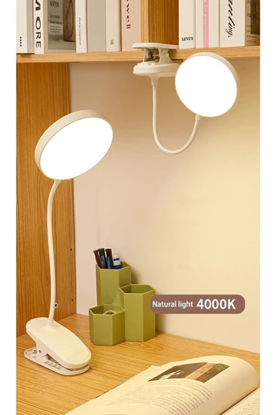 harry Şarjlı Usb'li Dokunmatik Düğmeli Masa Lambası Yuvarlak Beyaz-Günışığı (karışık) Renkli Üç Modlu ürün görseli