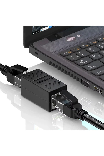harry 2 Adet Rj45 Dişi Dişi Cat5/cat6/7/8 Ethernet Lan Ağı Birleştirici Ara Aparatı - Resim 2