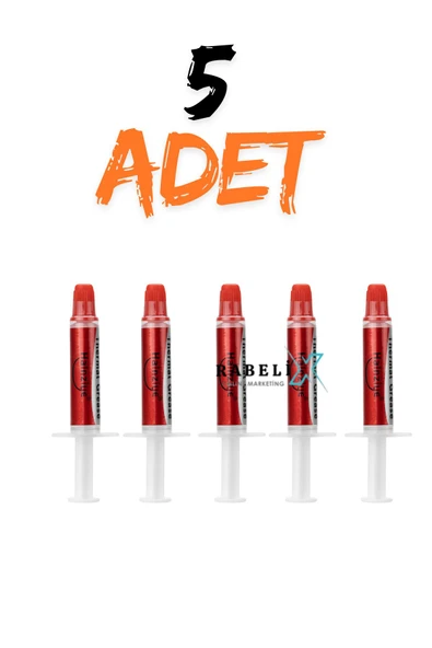 Rabelix Online Marketing 5 ADET 10 ML 1.63W/M.K Şırınga Termal Macunu Işlemci Pastası Cpu Vga Radyatör Pastası Isı Iletken ürün görseli