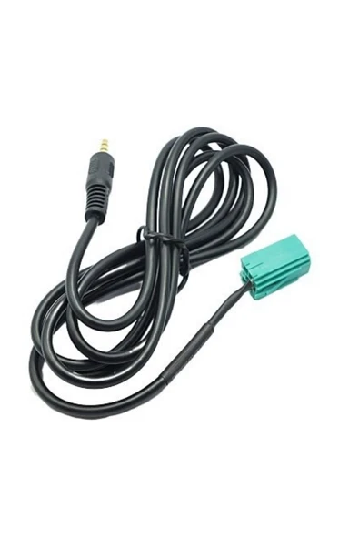 harry Renault Clio Megane Espace Laguna Kangoo 3.5mm Oto Cd Aux Stereo Ses Giriş Kablosu - Resim 4