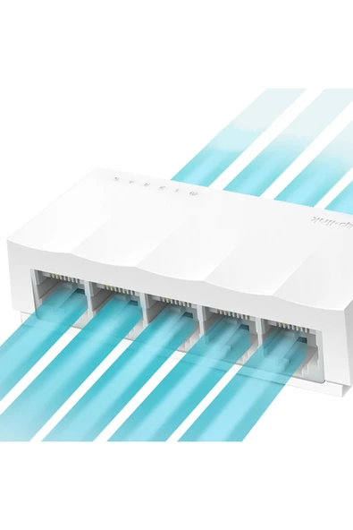 harry 5 Port 10 / 100 Mbit Internet Hub Hup Çoğaltıcı Ethernet Switch Kablo Dağıtıcı Splitter - Resim 2