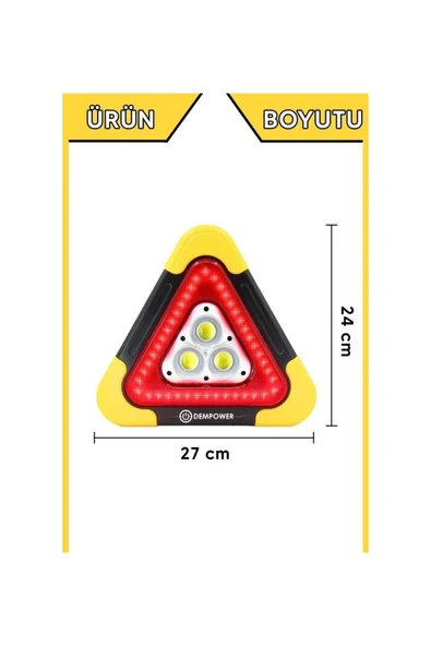 Rabelix Online Marketing Güneş Enerjili Şarjlı Çok Fonksiyonlu Araç Reflektör 4 Mod Güçlü Aydınlatma Powerbank Özellikli - Resim 6