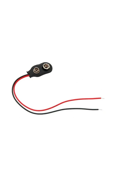 harry 10 Adet Kablo Konnektörleri Arduino İçin  9v Pil Başlığı Kablolu 9 Volt Pil Soketi 9v Pil Yuvası - Resim 3