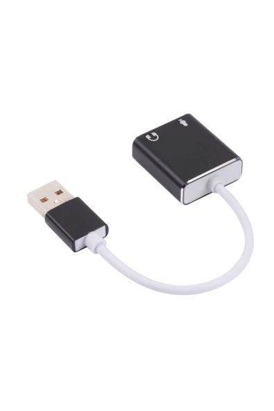 harry Usb Ses Kartı 7.1 Harici 3.5mm Aux ve Mikrofon Çıkışlı HD Yüksek Kalite (Usb Sound) - Resim 2
