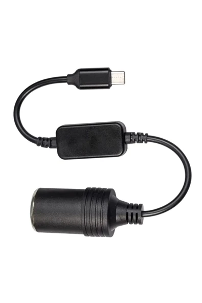 harry Type-c 5 Volt to 12 Volt Çakmak Fişe Çeviri Type-C yi Oto Çakmak Fişe Çevirir - 2