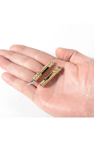 harry SÜPER KESKİN ANAHTARLIĞA TAKILABİLEN ÇELİK MİNİ BOY NEŞTER MAKET BIÇAĞI - Resim 2