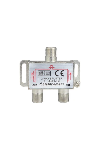 harry 1 Uydu Anteni Ile 2 Tv Bağlayan Uydu Dağıtıcı Sinyal Bölücü Splitter 2500 Mhz+ 3 Adet F Konnektör - Resim 2