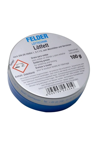 harry Felder Lötfett Havya Pastası 100 Gram Süper Kaliteli Elektronik Cihaz Lehimleme Pastası Taze ürün görseli