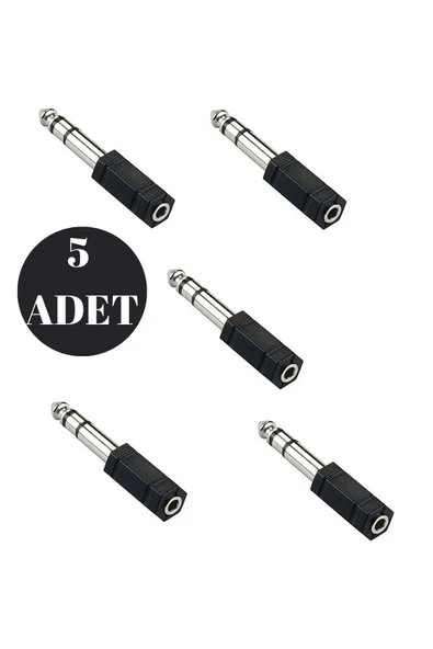 harry 5 Adet 3.5 Mm 6.3 Mm Jack Çevirici Piyano Için Kulaklık Çevirici ürün görseli