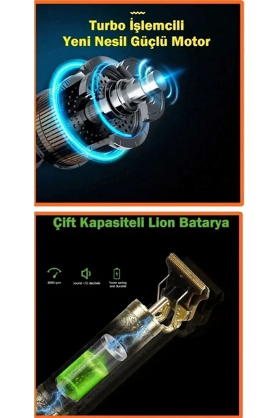 harry Şarjlı Tıraş Makinesi Saç Sakal Lazer Epilasyon Öncesi Kol Bacak Yanak Koltuk Altı Vücut - Resim 3