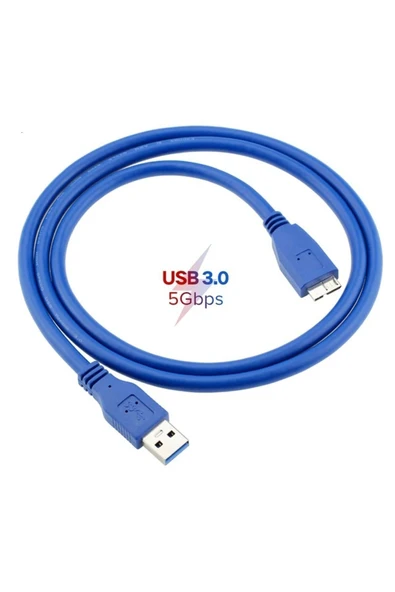 harry Usb 3.0 Hdd Harddisk Kablosu Yüksek Hiz Usb 3.0 Tip A Mikro B Kablo Hızlı Veri Aktarma Kablosu 30cm ürün görseli