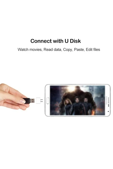 harry Type C Usb 3.1 Otg Telefon,macbook Klavye Mouse Flash Bellek Takma Aparatı Metal - Resim 3