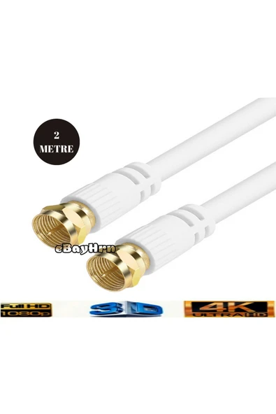harry 2 Metre Full Hd 3d 4k Hazır Anten Kablosu Uydu Tv Kablosu 2 Mt ürün görseli