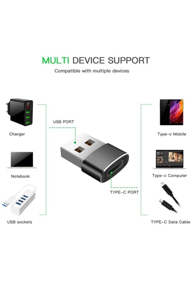 harry Iphone 11 12 13 Mini Pro Max Yeni Nesil Başlık Aparatı Type-c To Usb Dönüştürücü Otg Çevirici - Resim 8