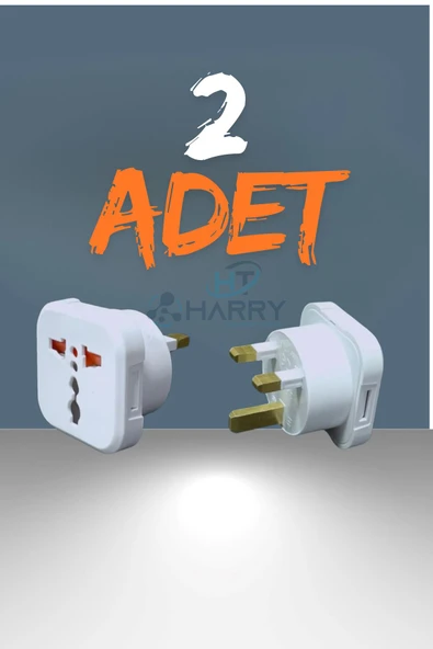 harry 2 Adet Dubai , Malezya , Singapur , Hong Kong Erkek Fişli Seyahat Adaptörü Fiş Priz Dönüştürücü - 1
