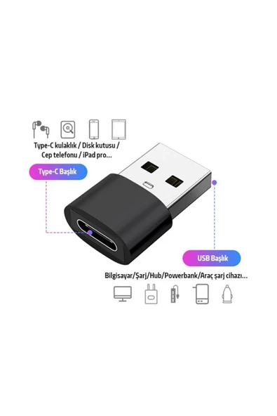 harry Iphone 11 12 13 Mini Pro Max Yeni Nesil Başlık Aparatı Type-c To Usb Dönüştürücü Otg Çevirici - Resim 6