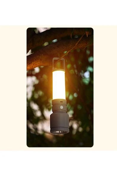 harry ŞARJLI HEM EL FENERİ HEM KAMP LAMBASI OLABİLEN 500 LÜMEN 3W+SMD LED ANAHTARLIKLI KAMP LAMBASI - Resim 5