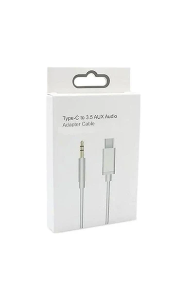 harry 1 Metre Samsung Uyumlu Aux Kablosu Type-C To Aux 3.5mm Jack Çevirici Dönüştürücü - 5