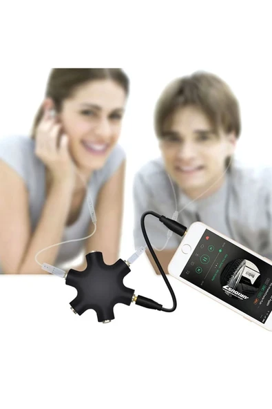 harry 6'LI 3.5MM STEREO AUX ÇOKLAYICI-KULAKLIK ÇOĞALTICI - Resim 3