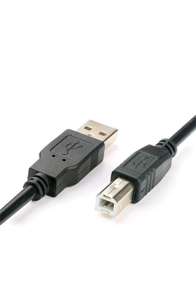 harry 1.5 Metre Canon Pixma E3440 Uyumlu   Siyah Renk Usb Yazıcı Bağlantı Kablosu 1.5mt Printer Kablo ürün görseli