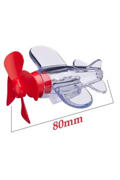 Rabelix Online Marketing Led Işıklı Motosiklet,scoteer,araba,kask,bisiklet Süs Uçağı Pilsiz Çalışan,kırmızı-mavi Işıklı - Resim 3