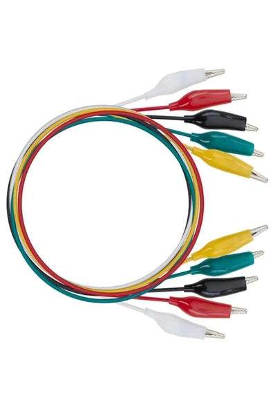 harry 10'lu BÜYÜK Boy Krokodil Kablo Timsah Ağızlı Kıskaç Timsah Ağzı 50cm - Resim 4