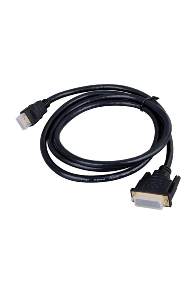 harry 1.5 Metre Yüksek Kaliteli Gold Hdmi to Dvi Erkek 24+1 Çeviri Kablo 1080P - Resim 3