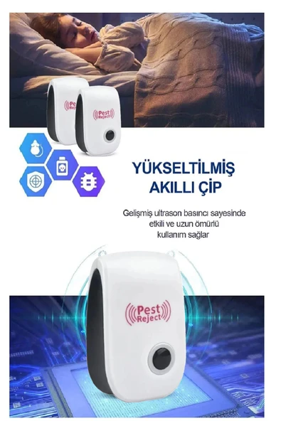 harry Ultrasonik Haşere Kovucu, Ultrasonik Kemirgen Kovucu Böcek Kovucu, Ultrasonik Sivrisinek Kovucu - Resim 4