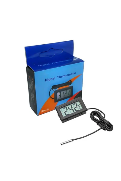 harry Nem Ölçerli Dijital Iç Veya Dış Sıcaklık Ölçer Ev Ve Bebek Odası Prob Termometre Pil Hediye - Resim 6