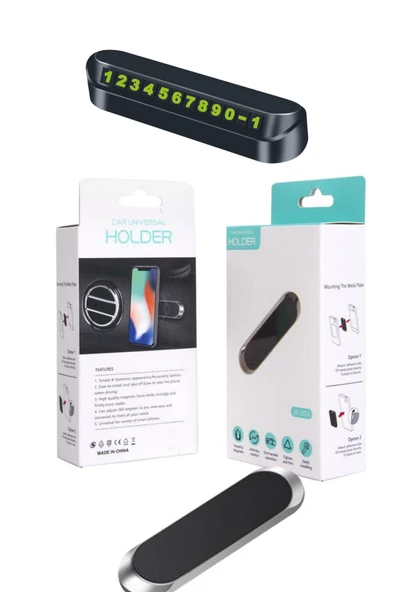 Rabelix Online Marketing Güçlü Mıknatıslı Araç içi Telefon Tutacağı ve Araç Park Numaratörü ürün görseli